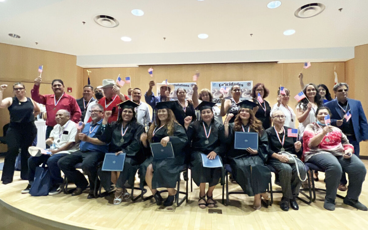 Palo Verde College in Blythe, California, had a special graduation ceremony for students who obtained U.S. citizenship with the help of legal services.